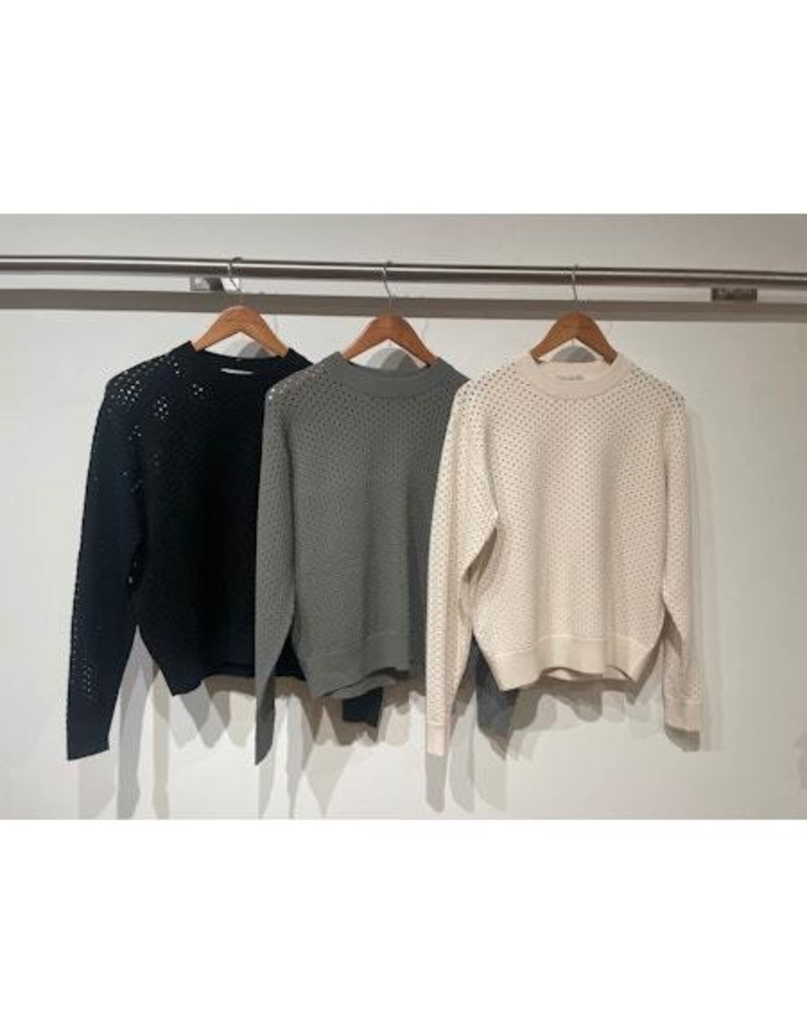 Autumn Cashmere Micro Mesh Crew