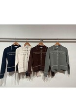 Autumn Cashmere Collared Jacket