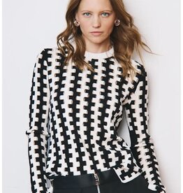 Autumn Cashmere Staircase Stitch Crew