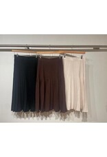 Autumn Cashmere Pleated Skirt