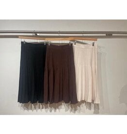 Autumn Cashmere Pleated Skirt