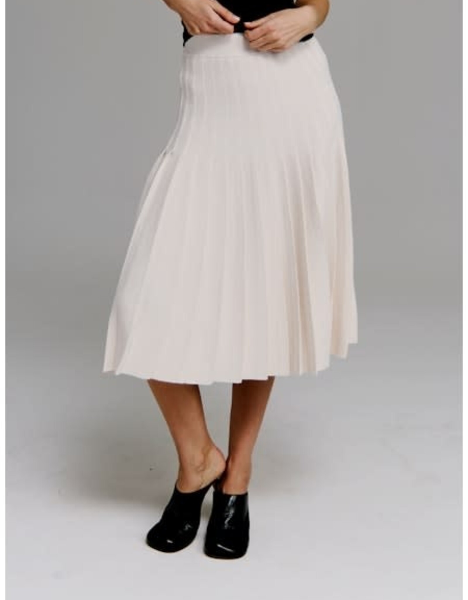 Autumn Cashmere Pleated Skirt