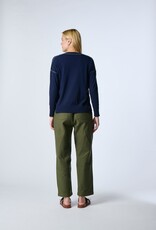 Kokun Navy/Lt Green VNeck