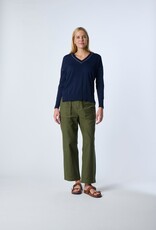Kokun Navy/Lt Green VNeck