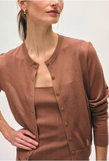 White + Warren Paperfine Crew Cardigan