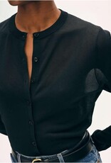 White + Warren Paperfine Crew Cardigan