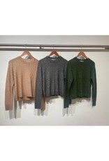 Autumn Cashmere Ladder Stitch Crew