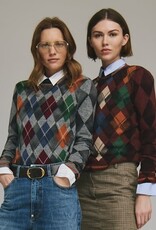Autumn Cashmere Argyle Crew
