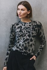 Autumn Cashmere Watercolor Print Crew