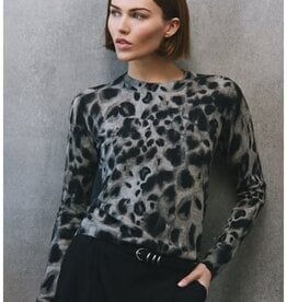 Autumn Cashmere Watercolor Print Crew
