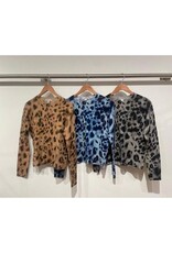 Autumn Cashmere Watercolor Print Crew