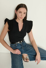 Nation Christa Ruffle Sleeve Top