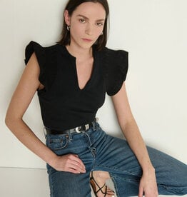 Nation Christa Ruffle Sleeve Top