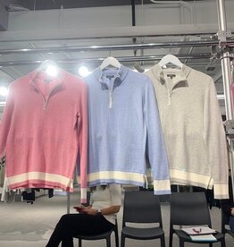Pure Amici 1/2 Zip Cotton Pullover