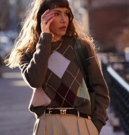 White + Warren Argyle Crew