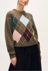 White + Warren Argyle Crew 21420