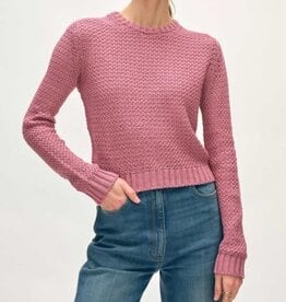 White + Warren Cotton Textured Crew