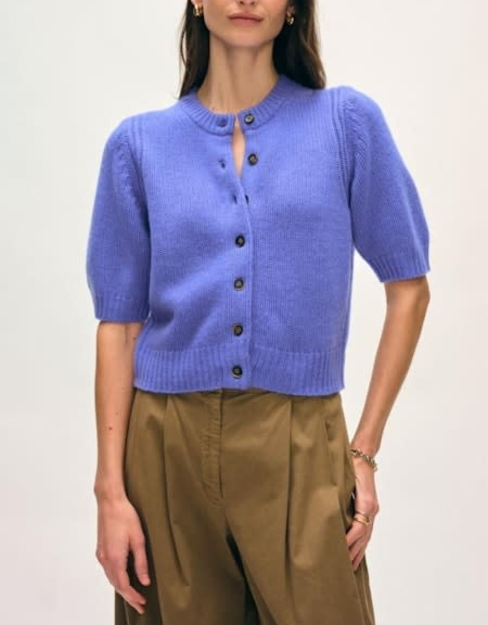White + Warren Elbow Sleeve Cardigan