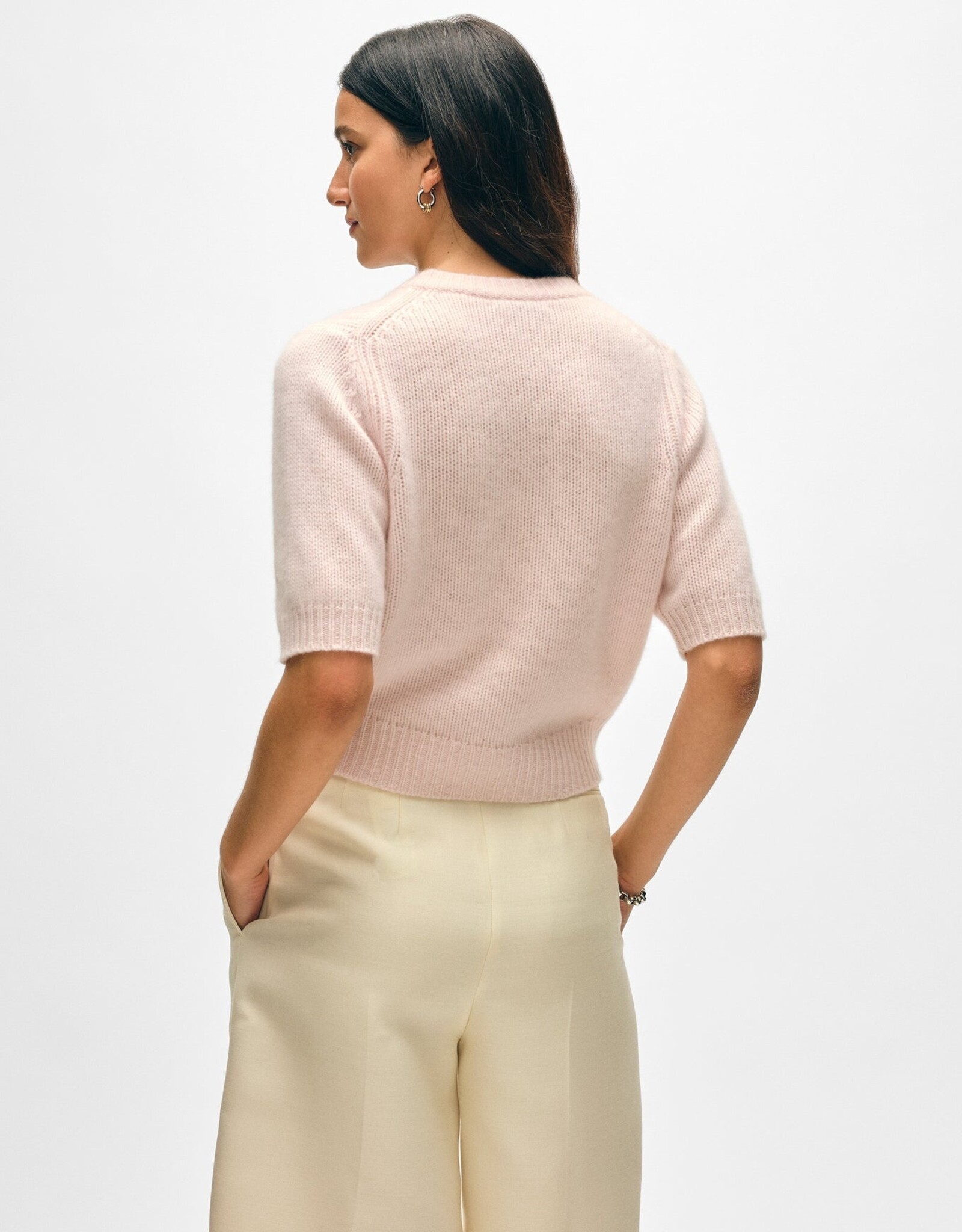 White + Warren Elbow Sleeve Cardigan