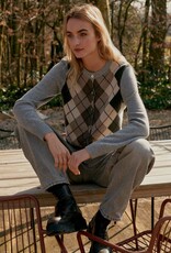 REPEAT CASHMERE Argyle CARDIGAN