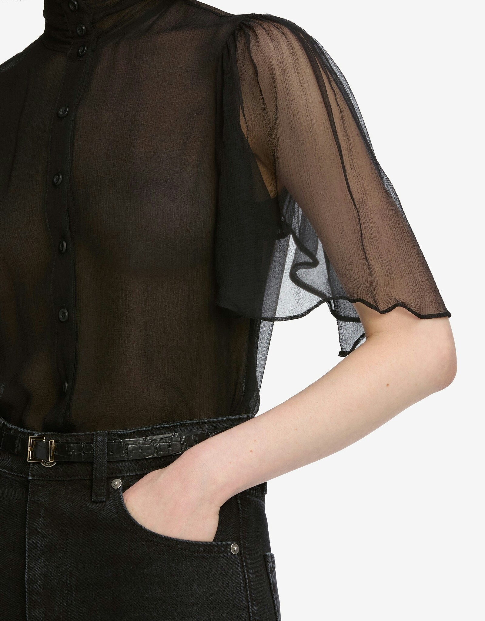 FRAME The Flutter Blouse