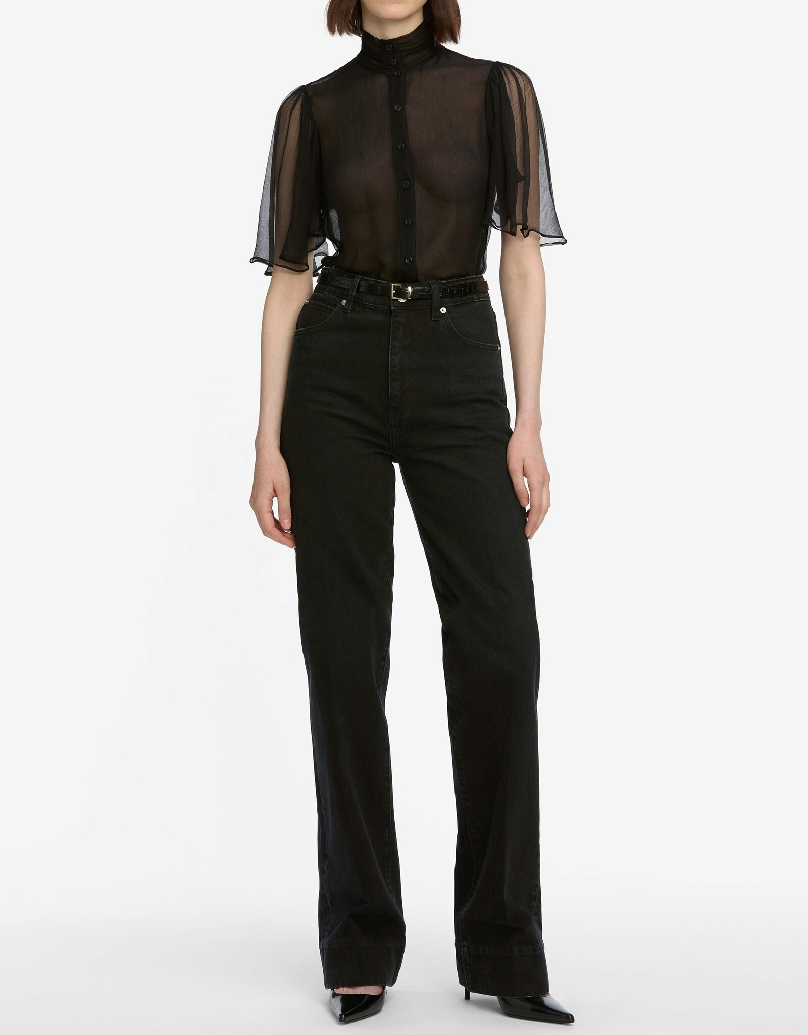 FRAME The Flutter Blouse