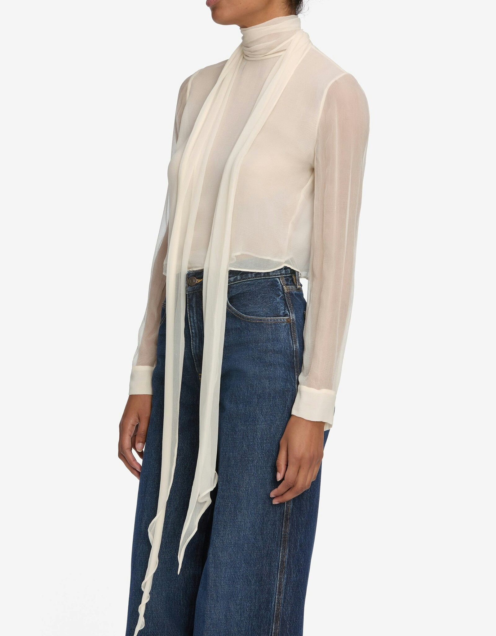 FRAME The Wisp Tie Blouse
