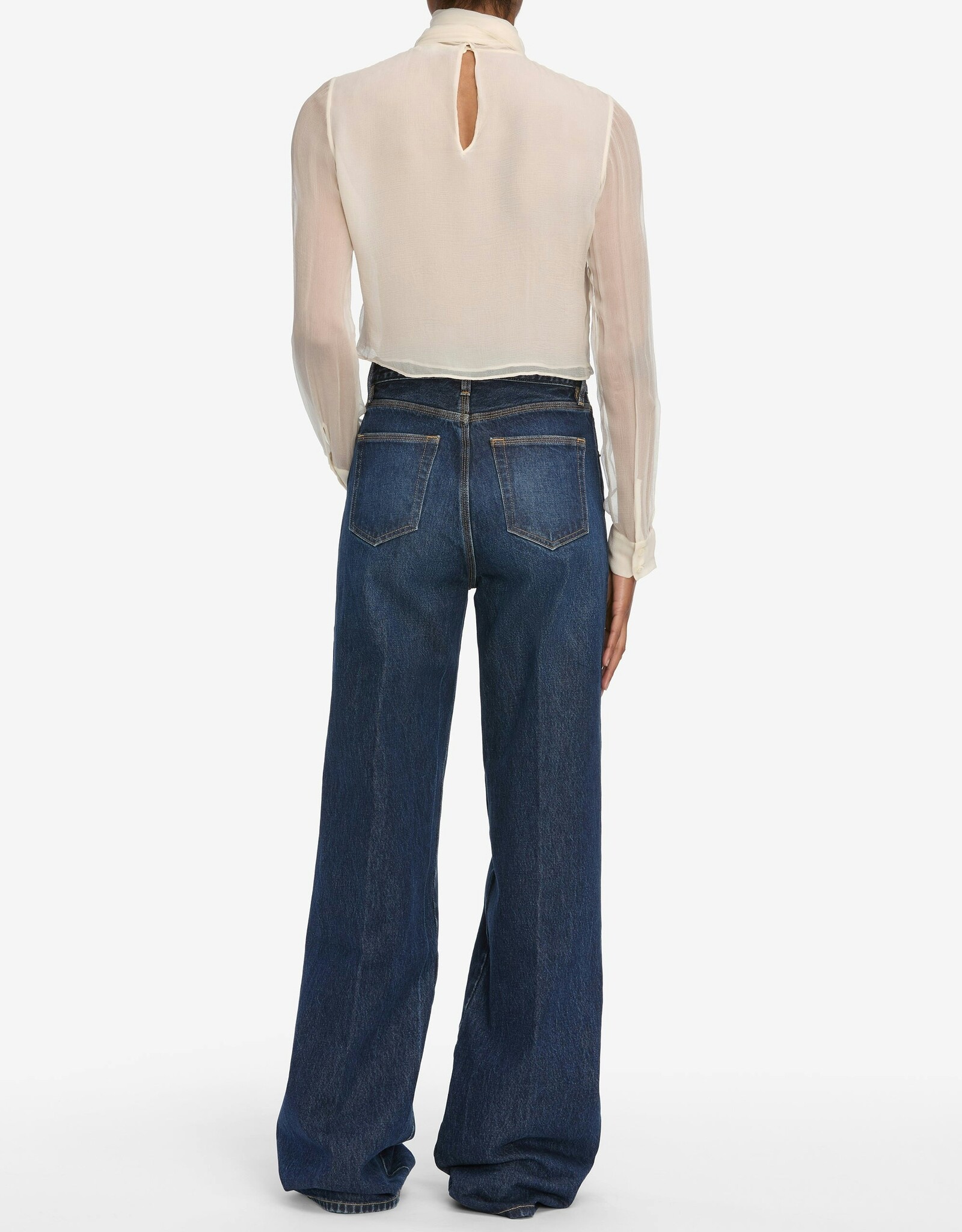 FRAME The Wisp Tie Blouse
