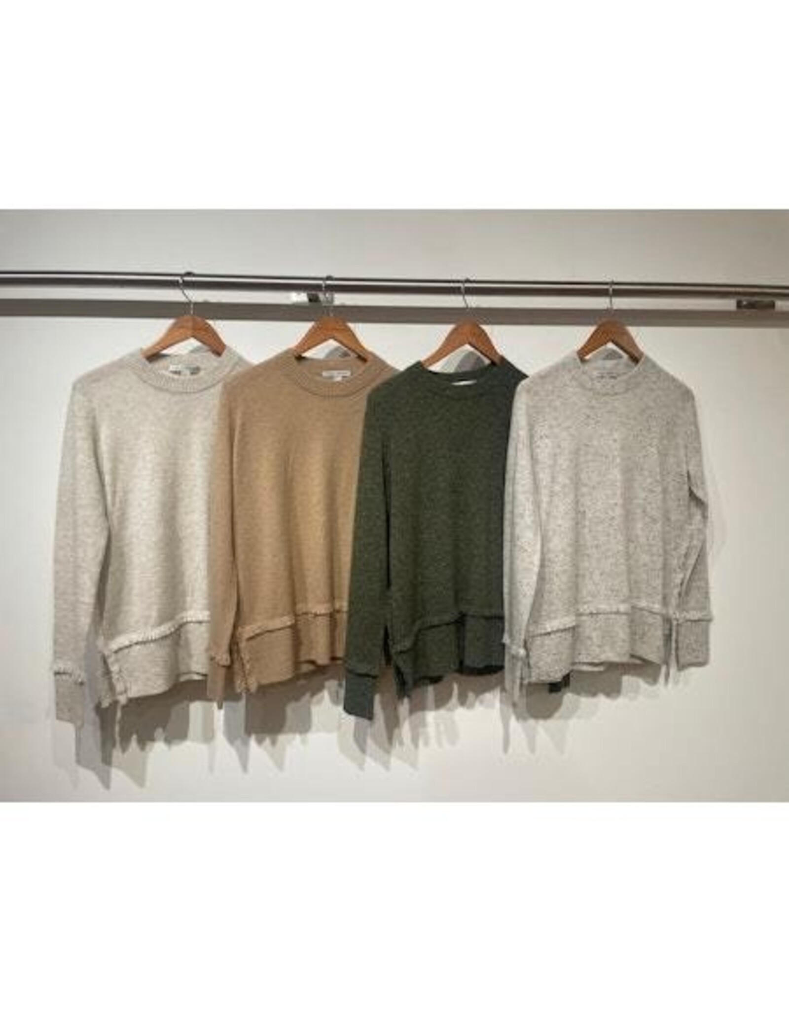 Autumn Cashmere Fringe Crew