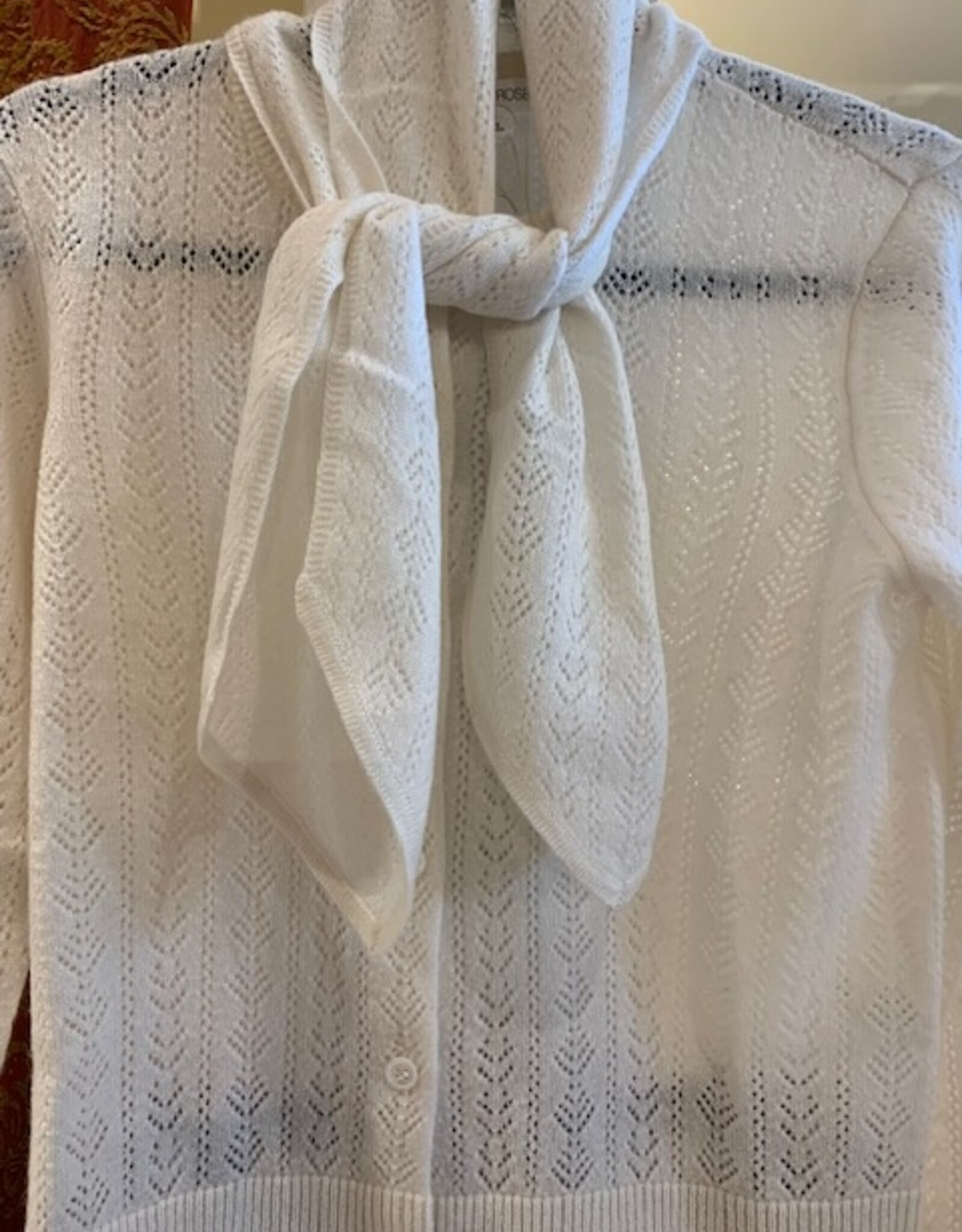MINNIE ROSE 94191 Tie Up Cardigan