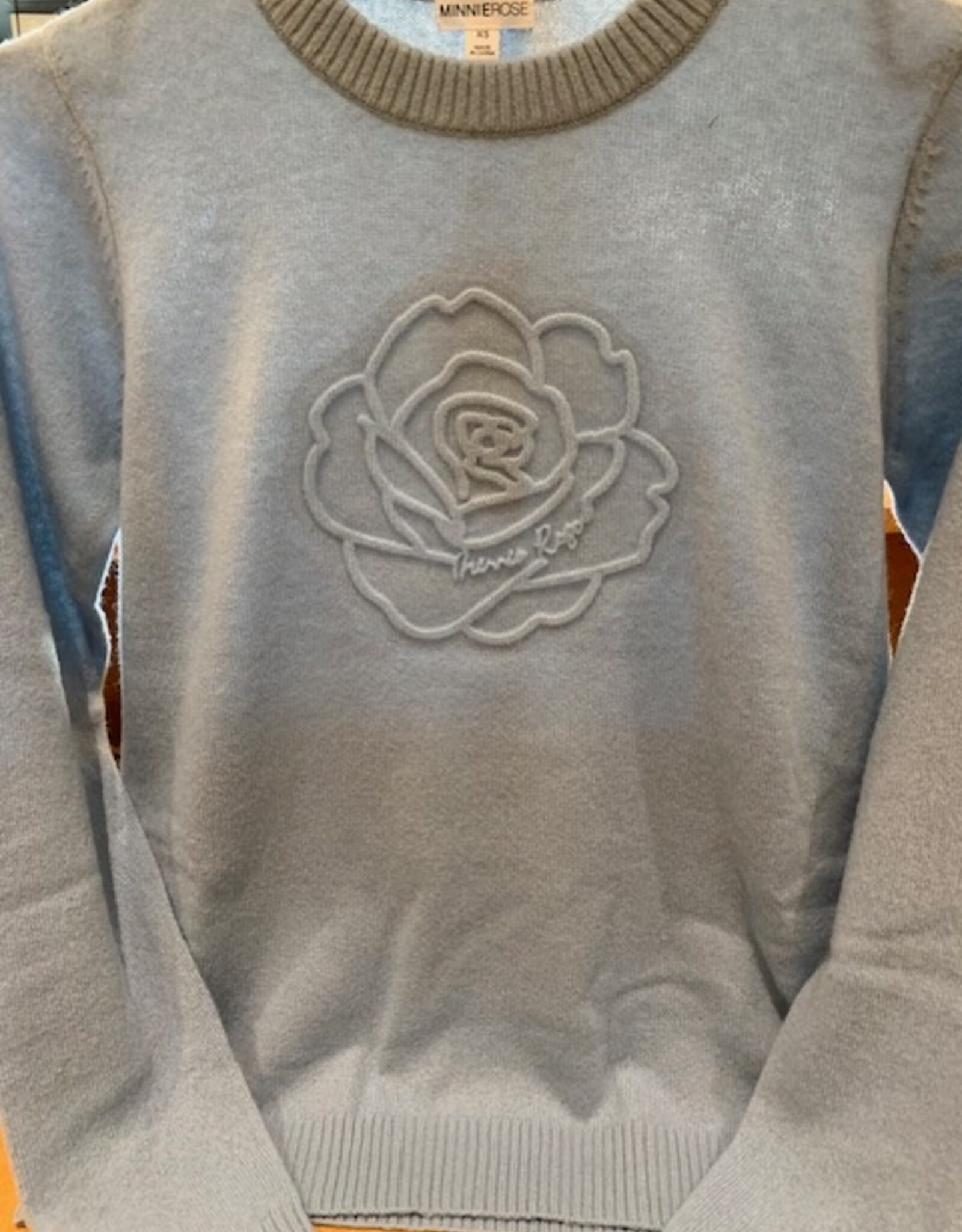 MINNIE ROSE 89104 Rose Logo Crew