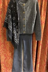 MINNIE ROSE 94197 Cash Silk Relaxed Crew Cardi