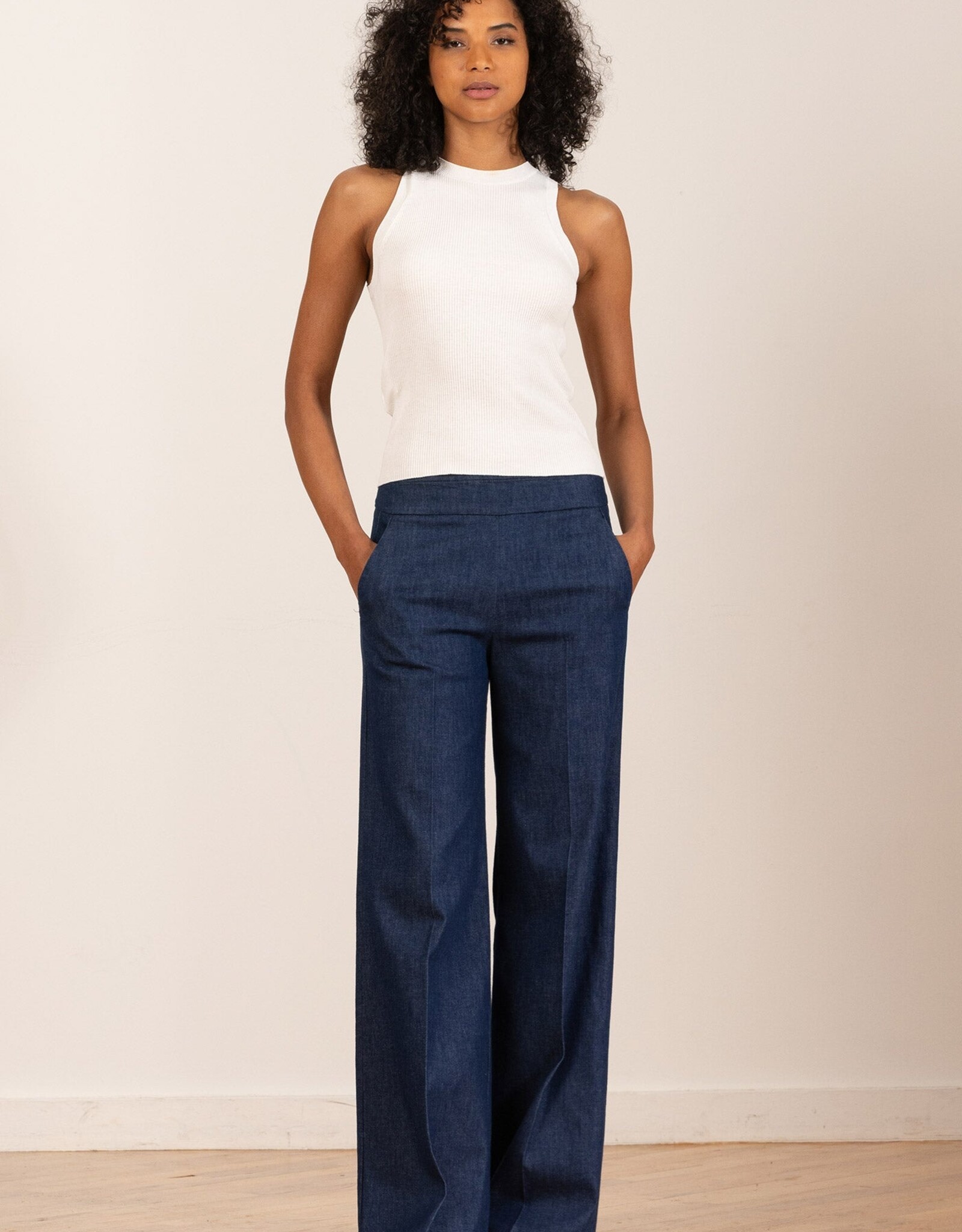 Avenue Montaigne Carla Pant Dk Denim