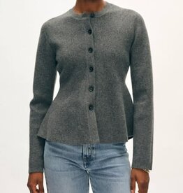 White + Warren Peplum Cardigan