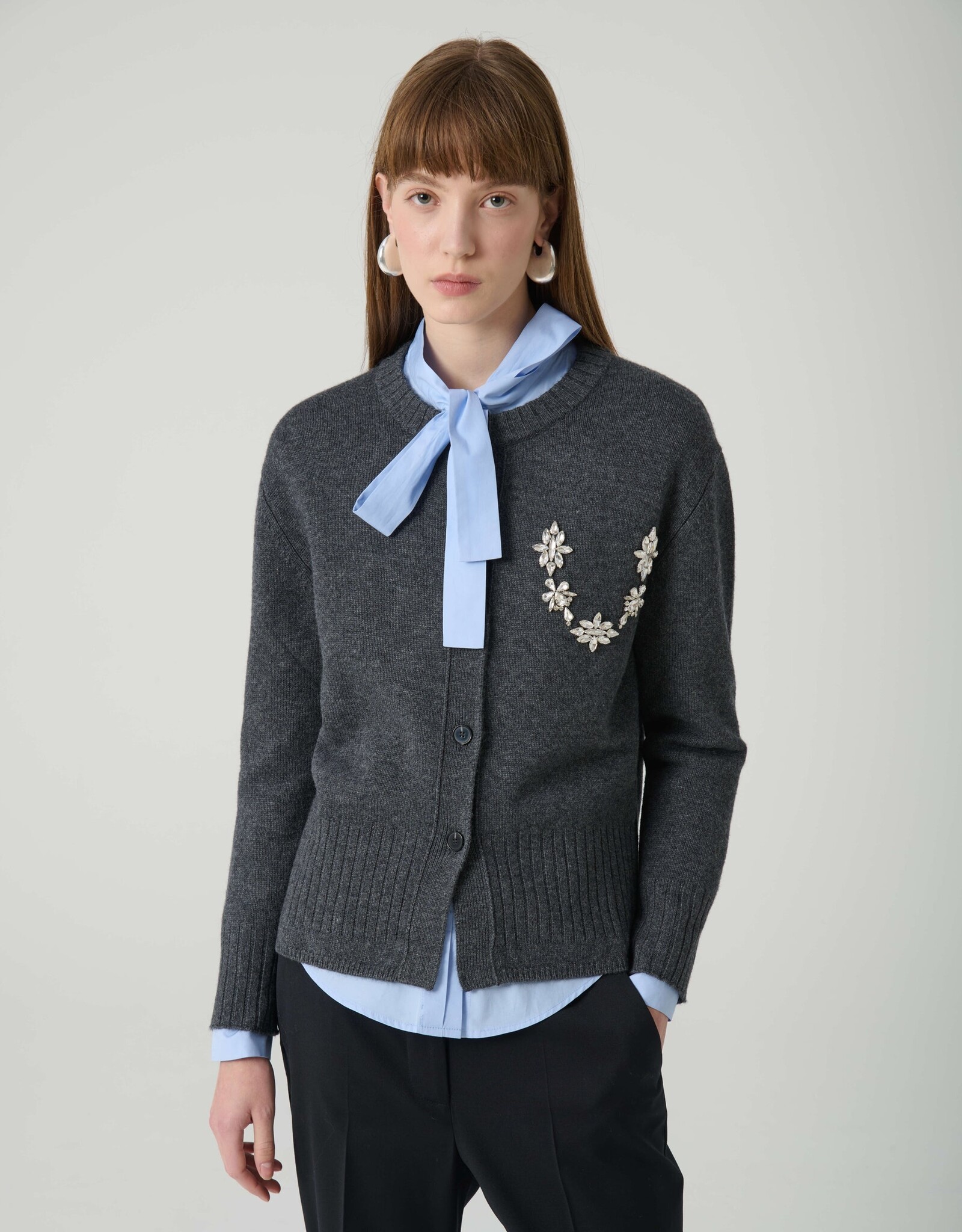 Beatrice Cardigan w/rhinestone detail 8694