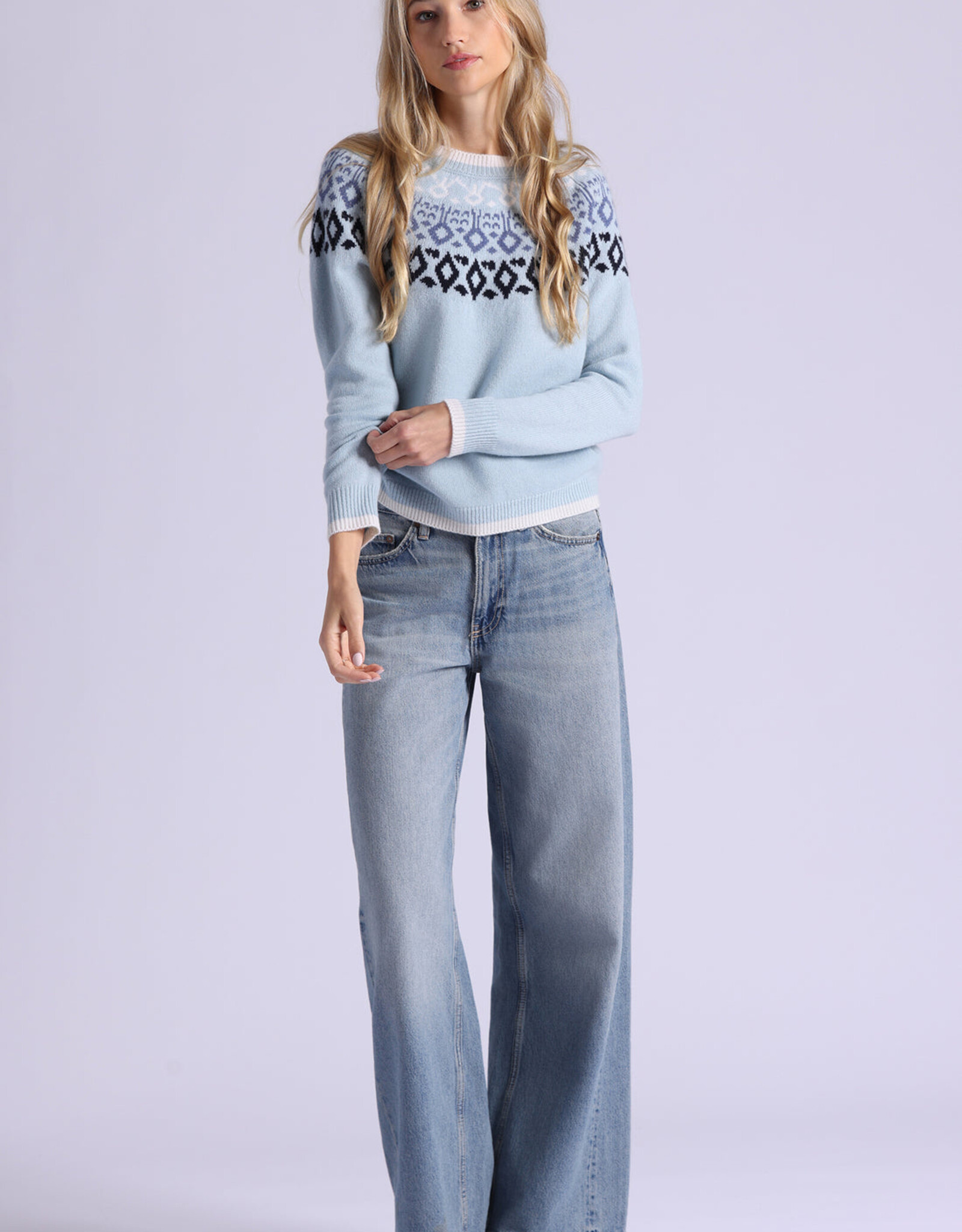 MINNIE ROSE 94189 Fair Isle Crew