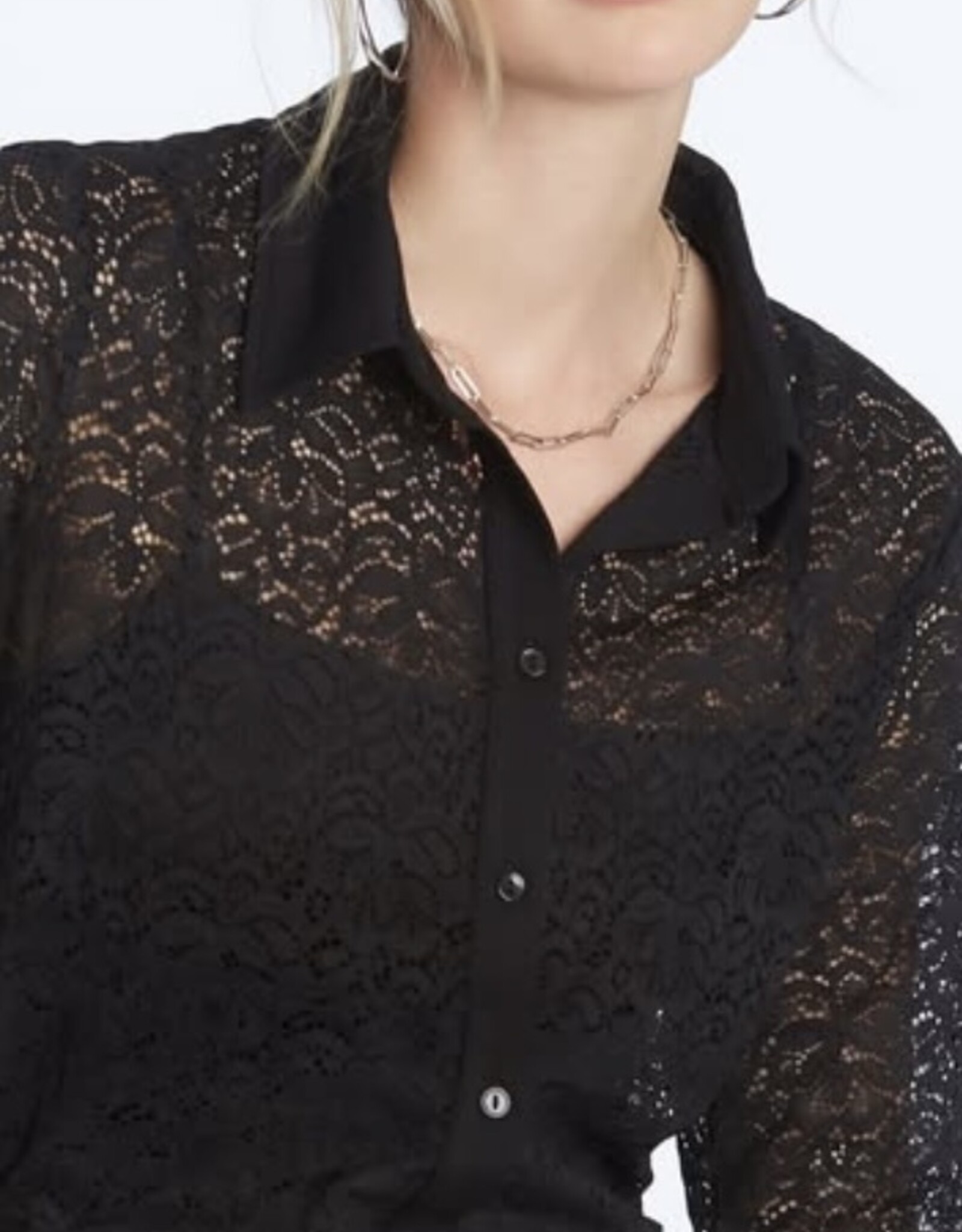 Elliott Lauren Lace Button Top 89365