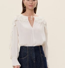 REBECCA TAYLOR Lillith Ruffle Blouse