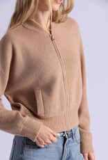 MINNIE ROSE 94142 Cashmere Cropped Bomber