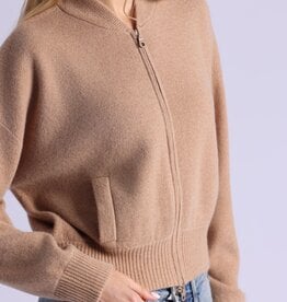 MINNIE ROSE Cashmere Cropped Bomber