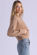 MINNIE ROSE 94142 Cashmere Cropped Bomber