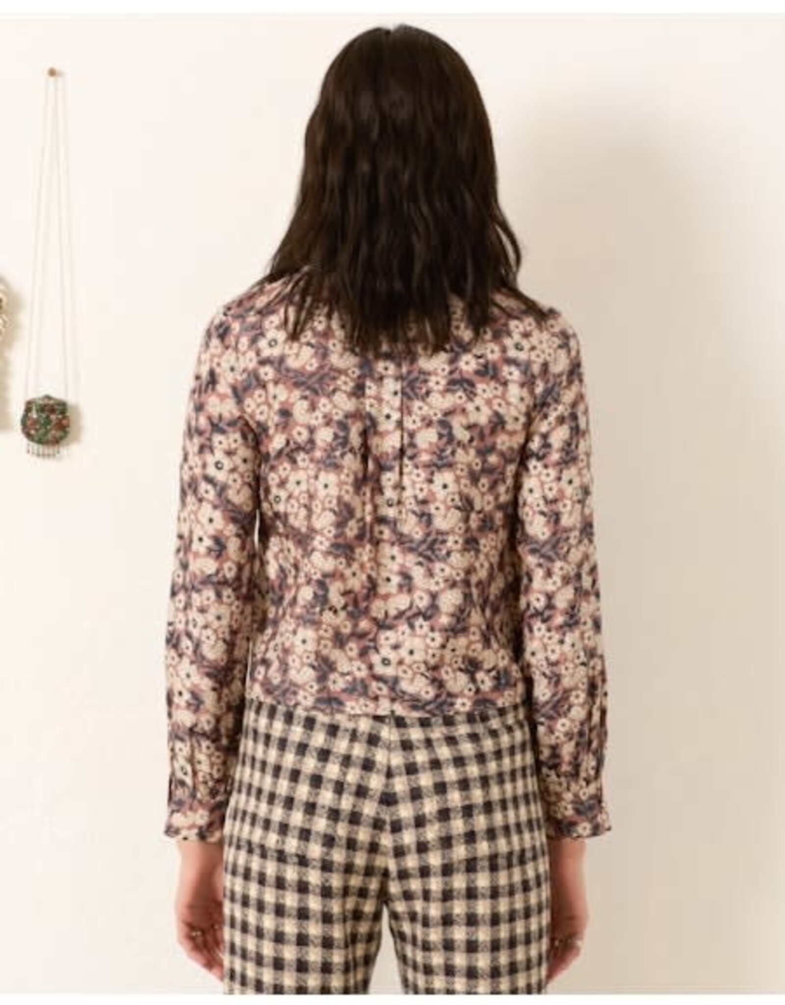 Alix of Bohemia Chancery Sepia Floral Shirt