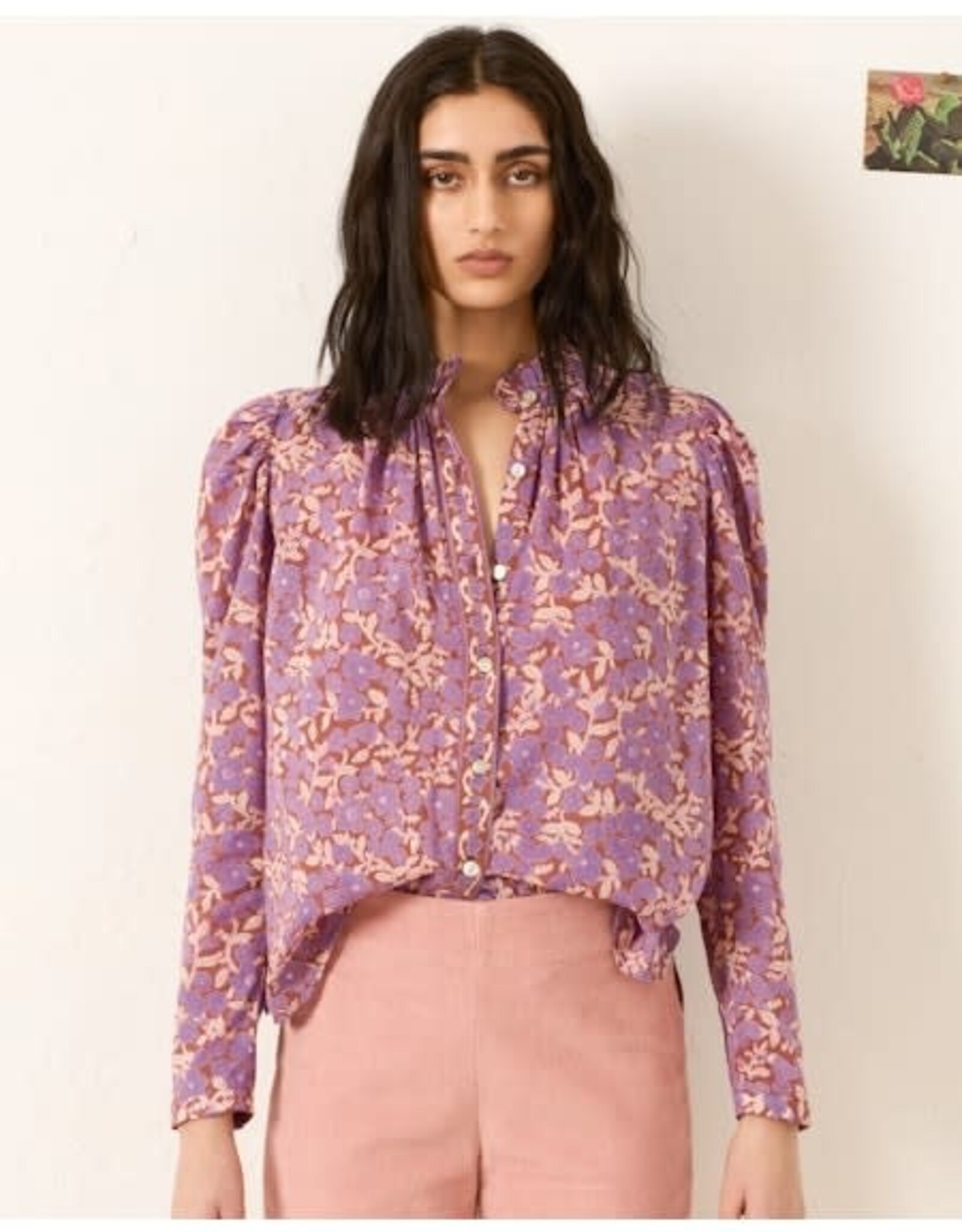 Alix of Bohemia Artemis Twililght Floral Shirt