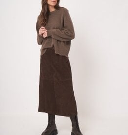 REPEAT CASHMERE Suede ALine SKIRT