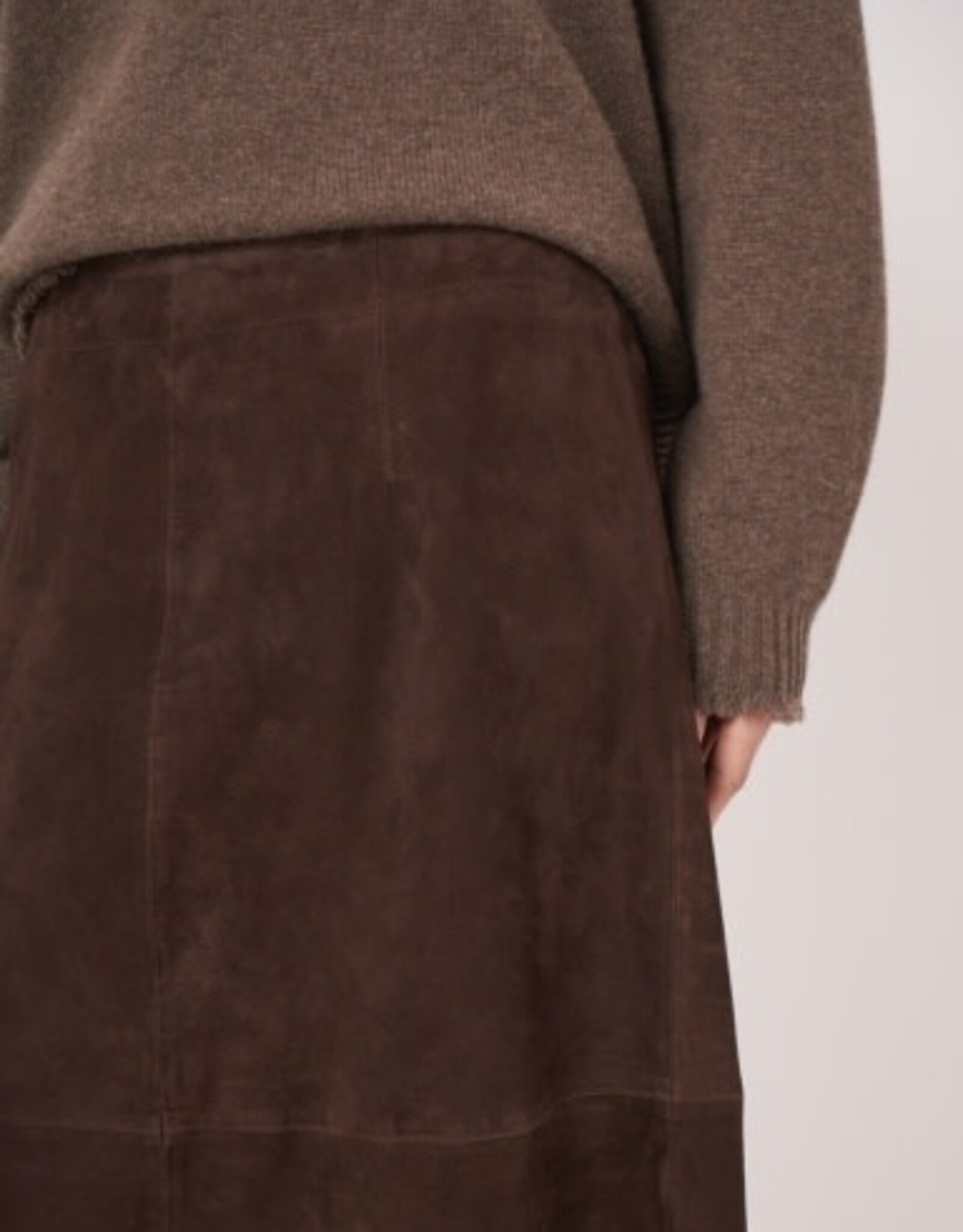 REPEAT CASHMERE Suede ALine SKIRT