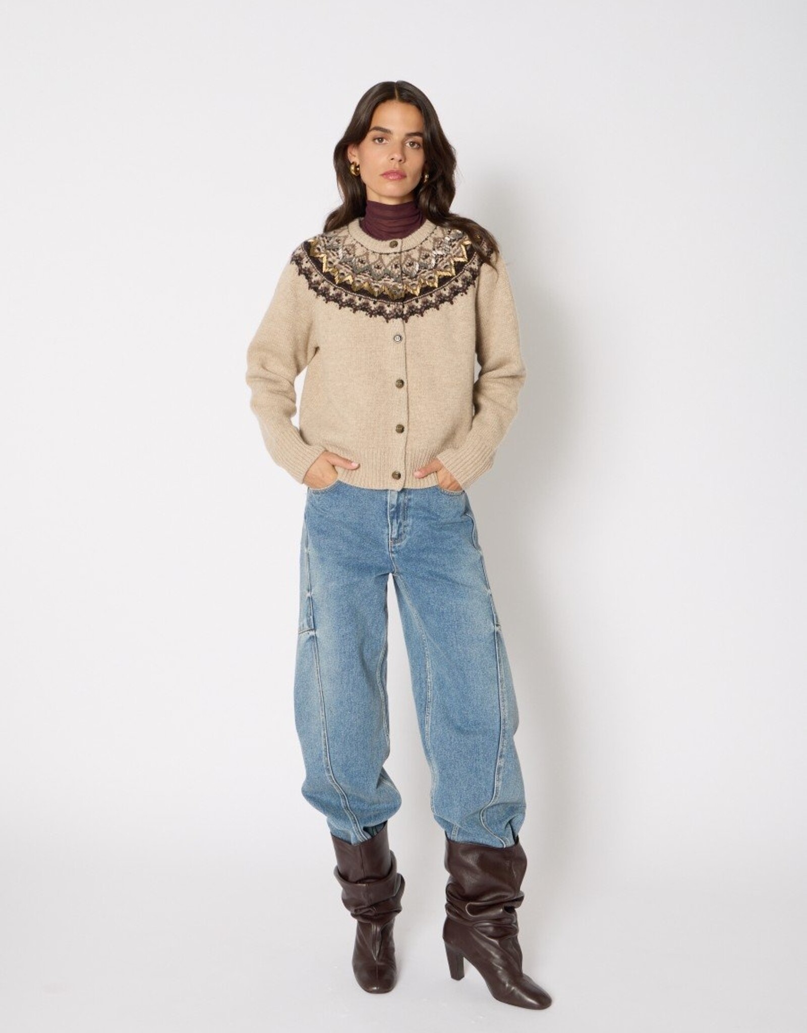 Berenice. Jacquared Cardigan