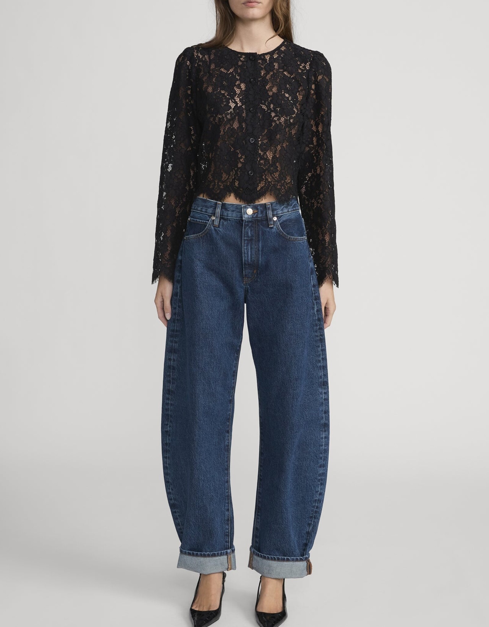 FRAME The Lace Blouse