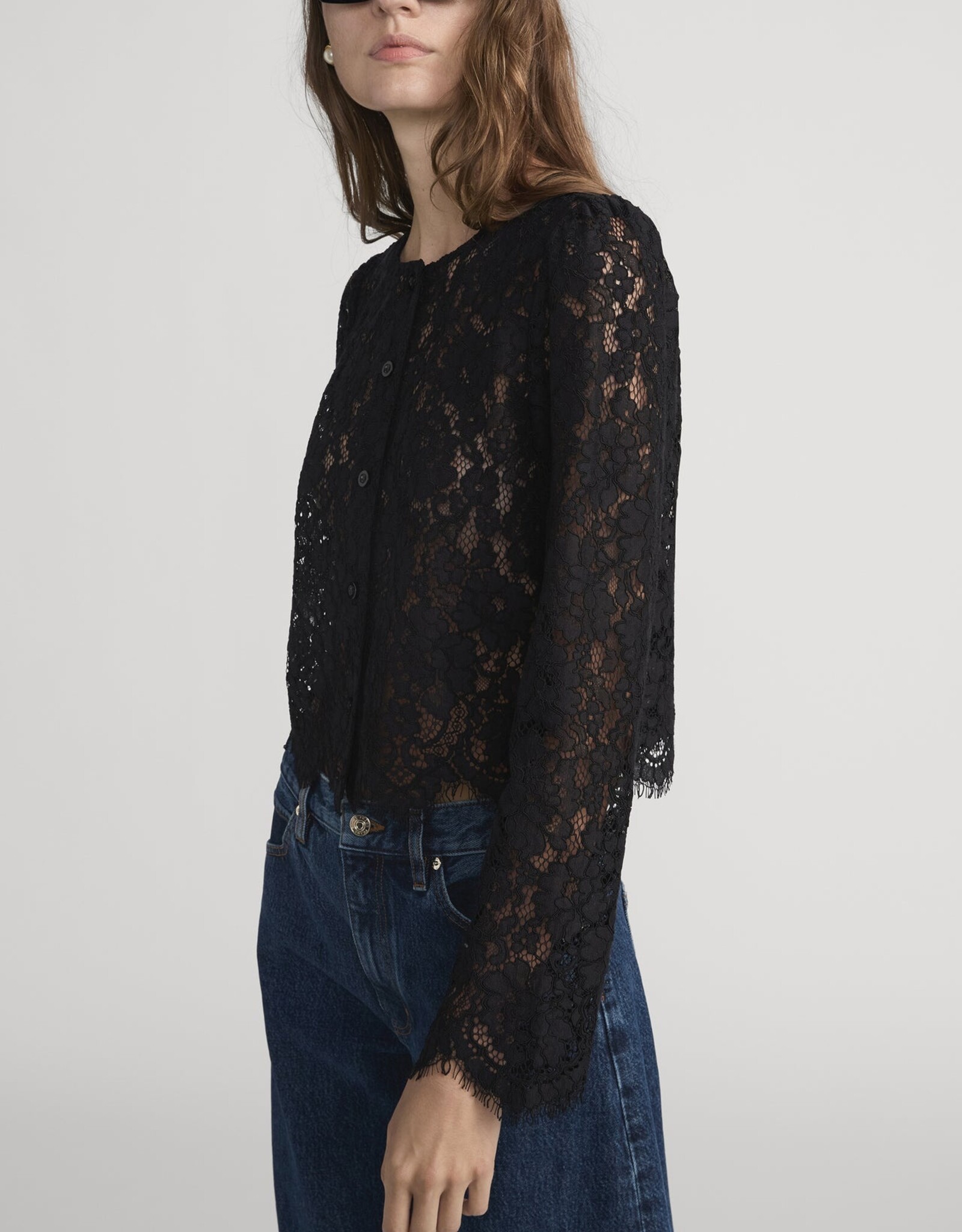 FRAME The Lace Blouse