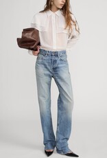 FRAME The Silk Cape Blouse