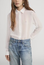 FRAME The Silk Cape Blouse